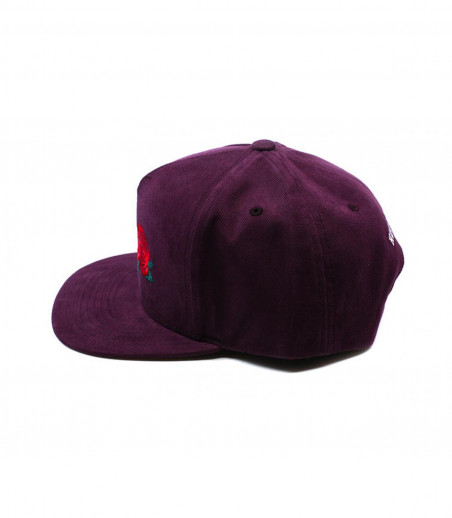 Huf snapback granate Huf rosas